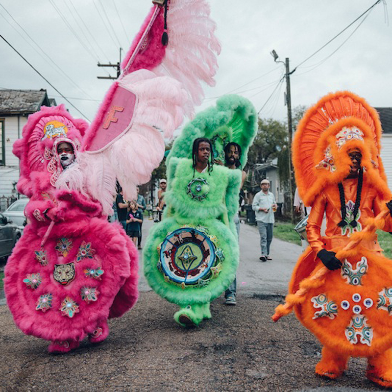 Red Flame Hunters Mardi Gras Indian Tribe